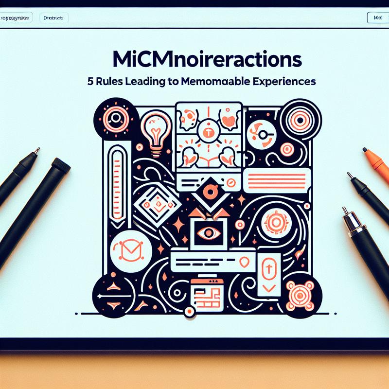 UX microinteractions: 5 regole per esperienze memorabili
